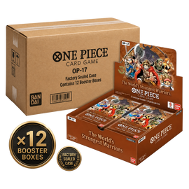 One Piece OP-17 The World's Strongest Warriors Factory Sealed Booster Case (12 Booster Boxes) English Edition Preorder